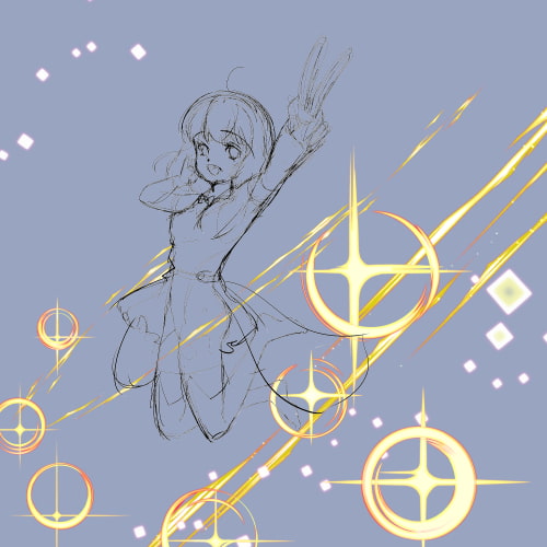 素材をどうぞ『スパークル キラキラエフェクト』