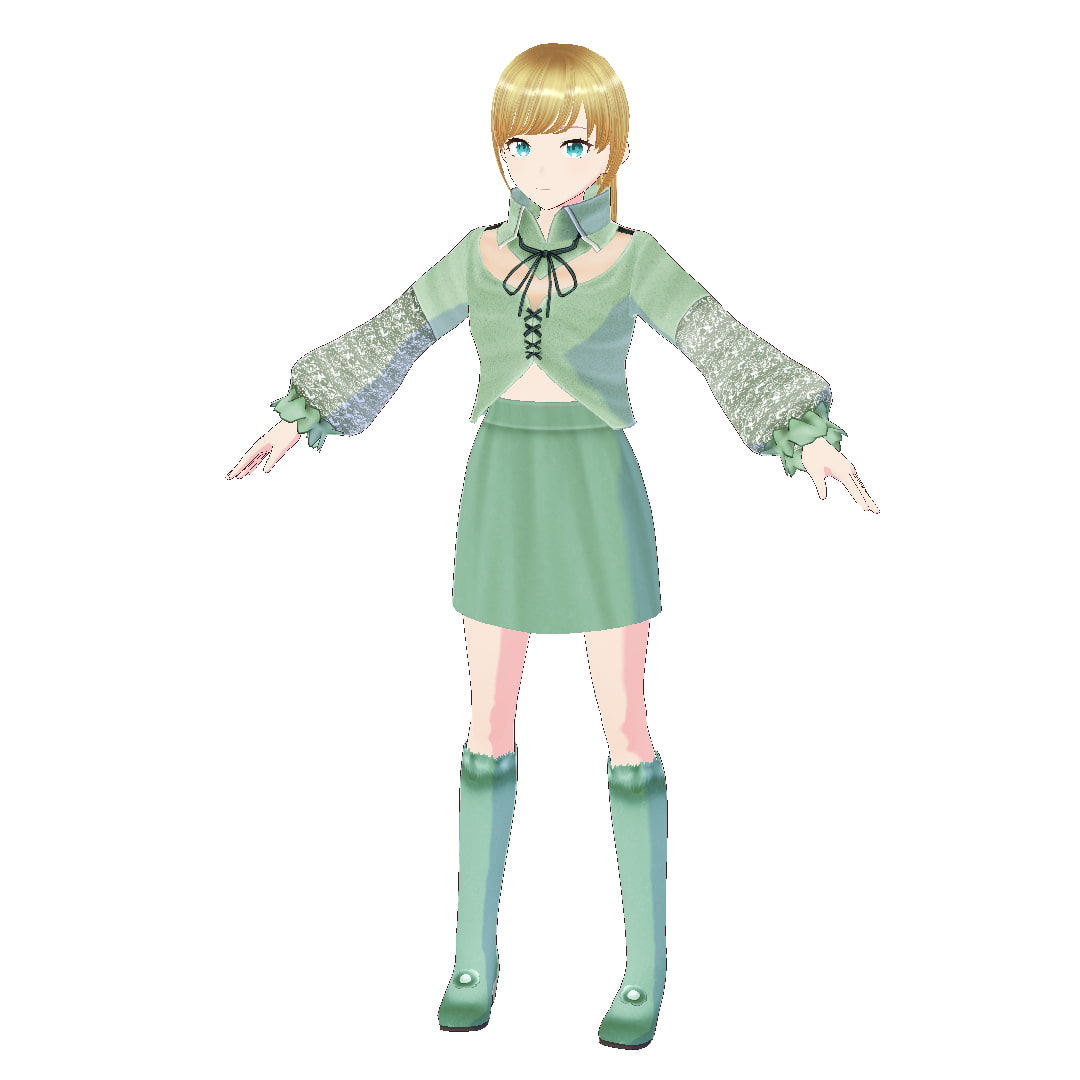 [VRoid]街の花屋の服[テクスチャ]