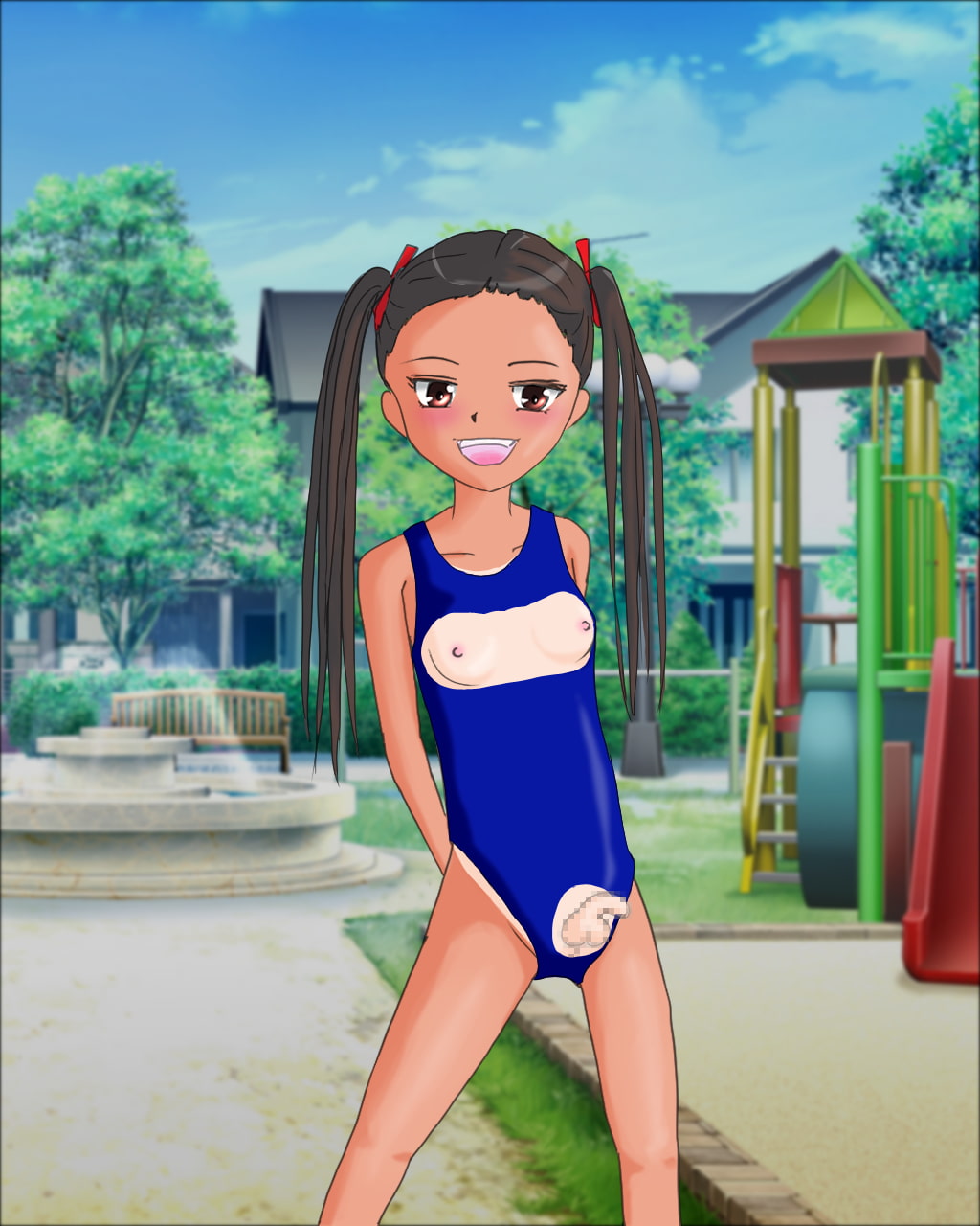 ふたなり姪っ子調教ストーリー2 「遊びにきた生意気ふたなり姪っ子に公園でエッチなイタズラをしちゃう話」