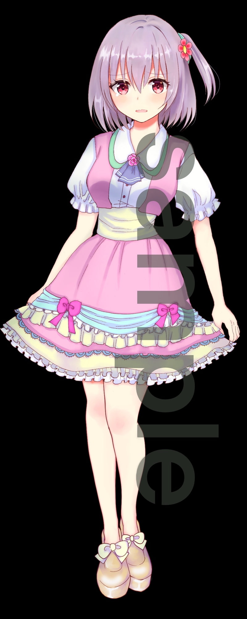 私服の女の子立ち絵14