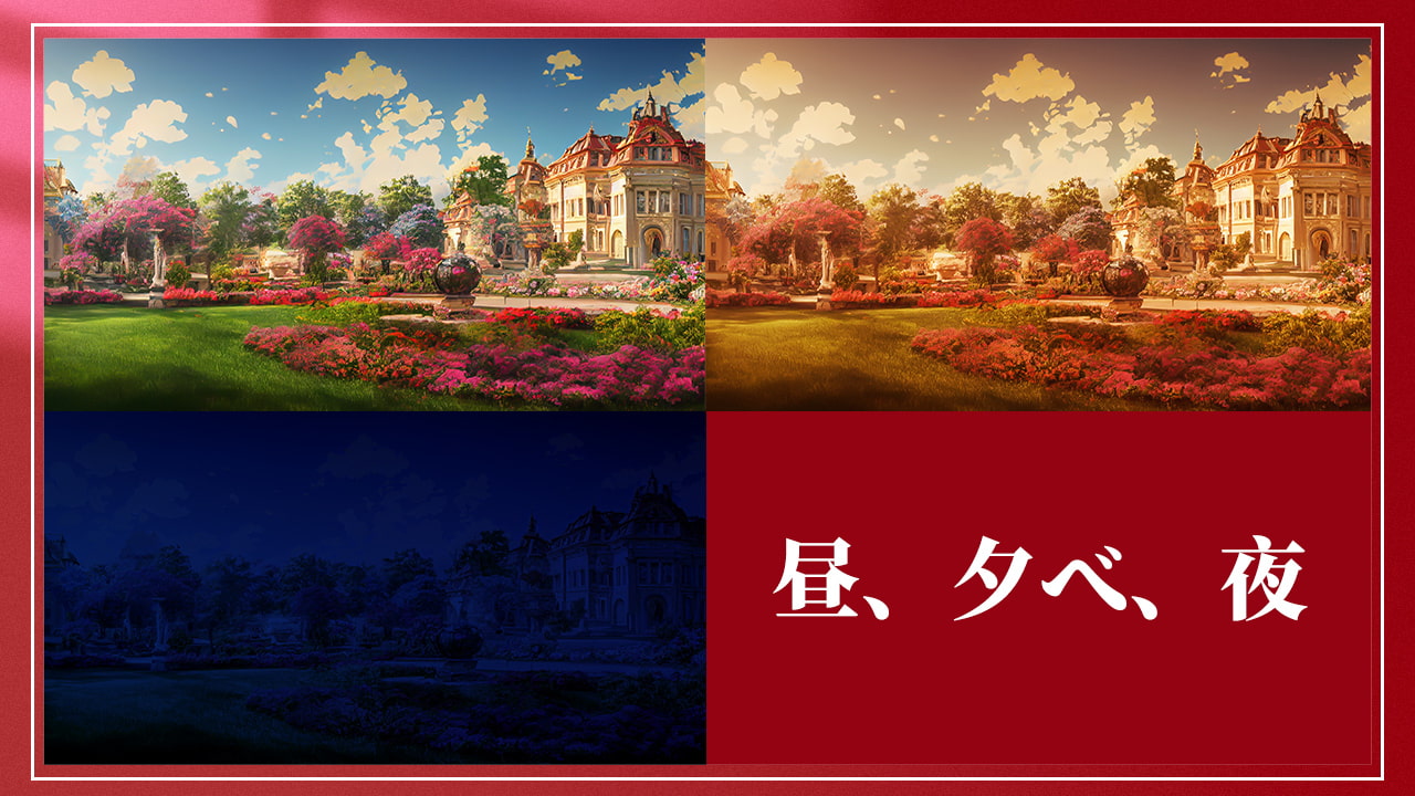 2D背景CG素材集-ヨーロッパ式の宮殿2(100枚)