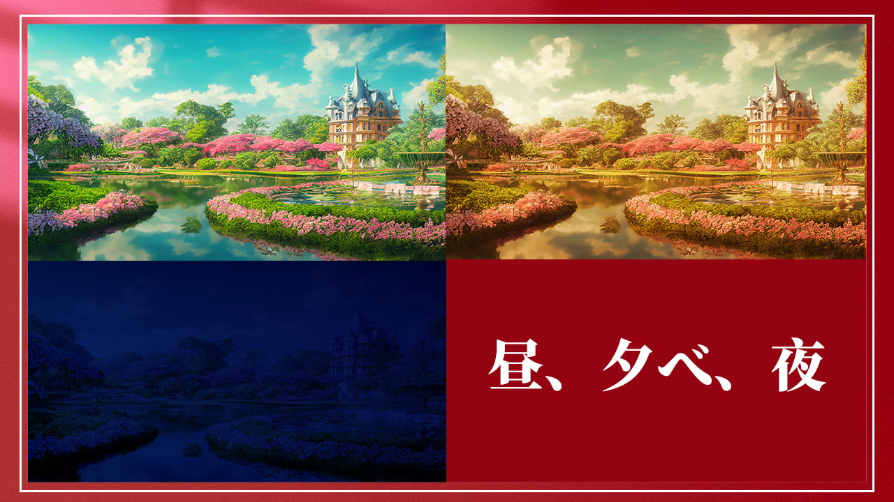 2D背景CG素材集-ヨーロッパ式の宮殿2(100枚)