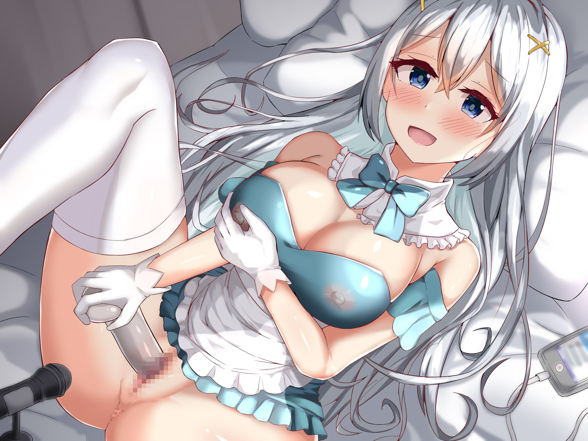 【オナニー実演】新人V・とろろるなのいつものオナニー 愛用20cmディルドで汁だくまんこ激ピス潮ぴゅう～