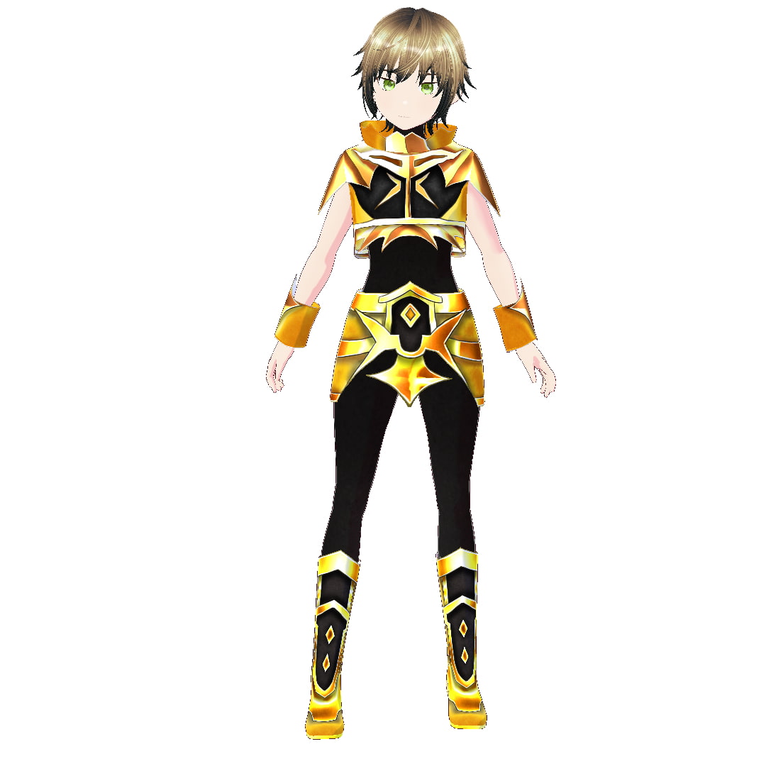 [VRoid]金獅子の鎧[テクスチャ]