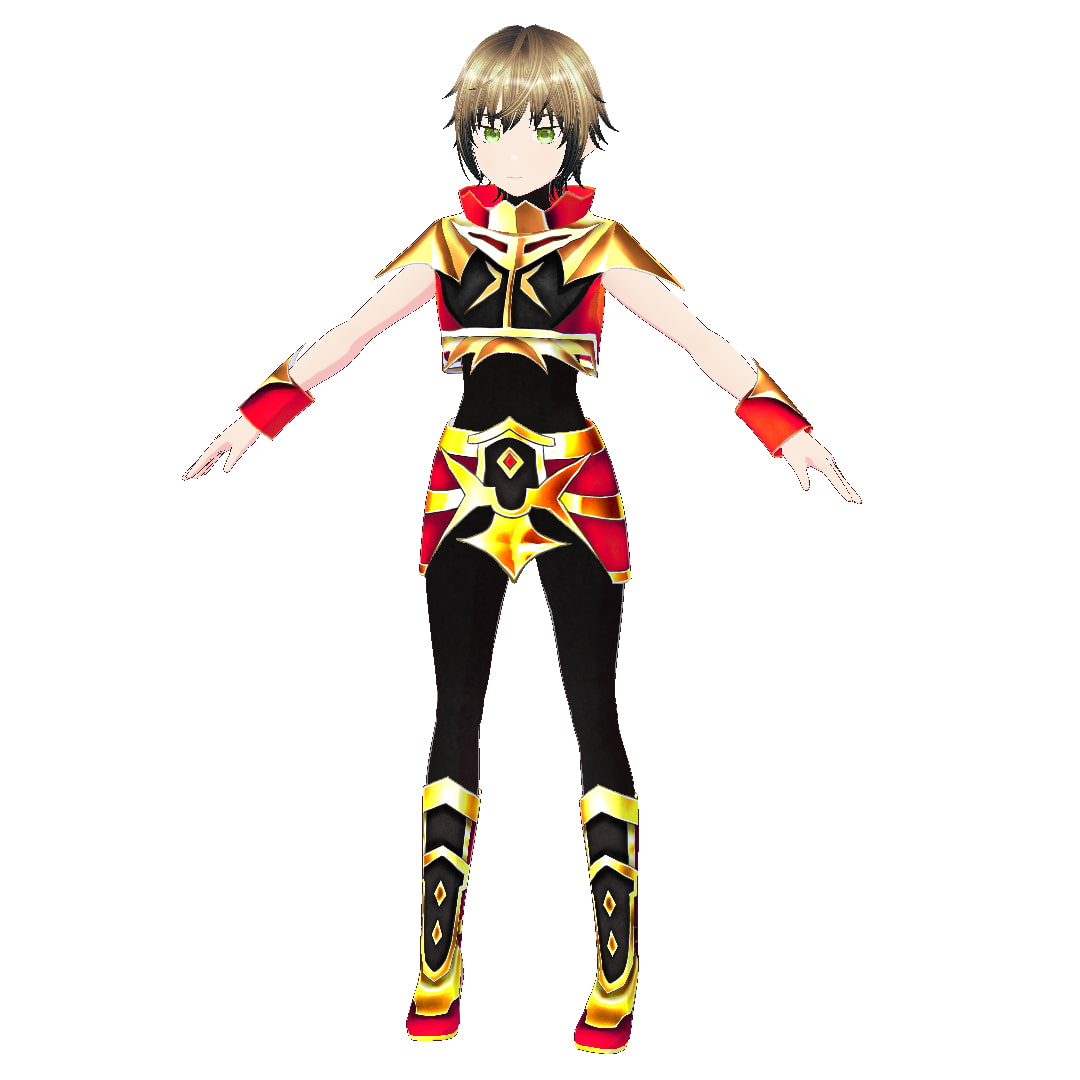 [VRoid]金獅子の鎧[テクスチャ]