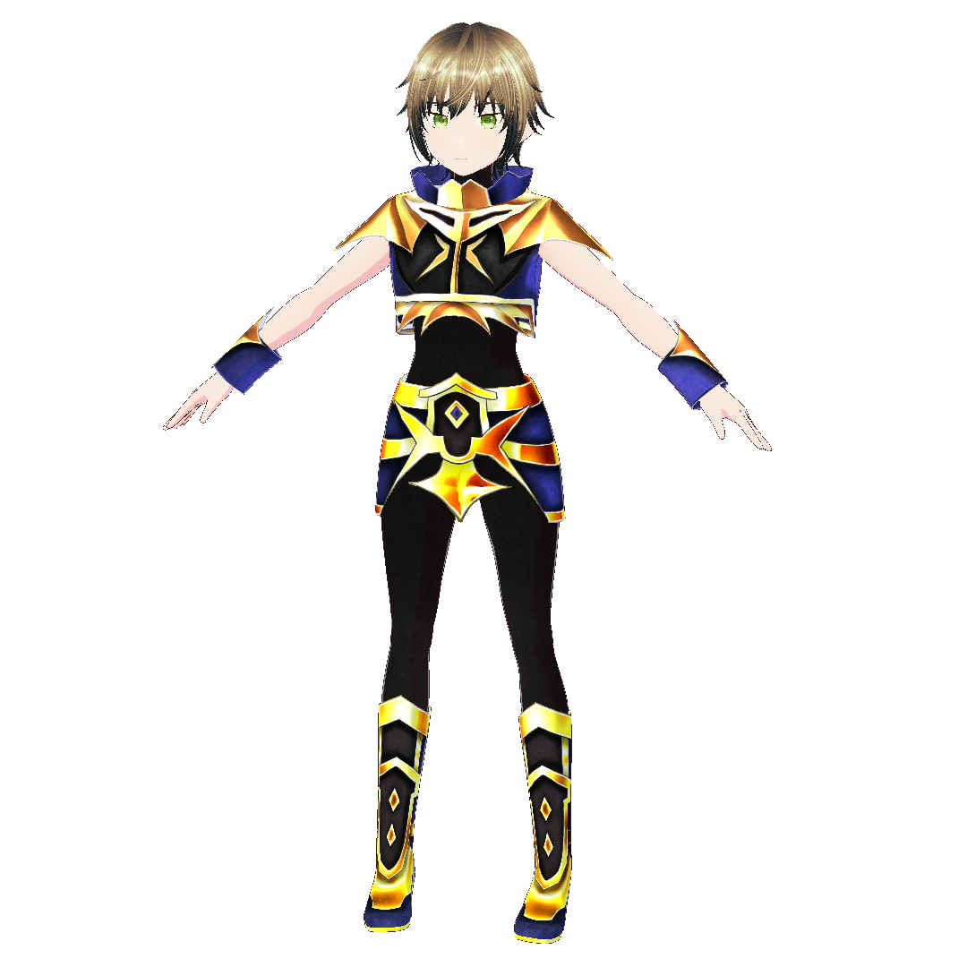 [VRoid]金獅子の鎧[テクスチャ]