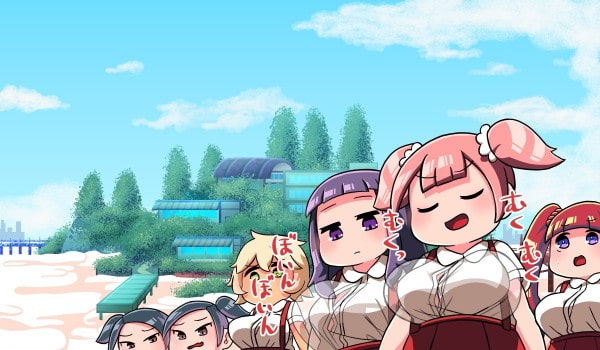 膨乳学園のホルスタイン2:母乳噴射しながら登校する少女たち