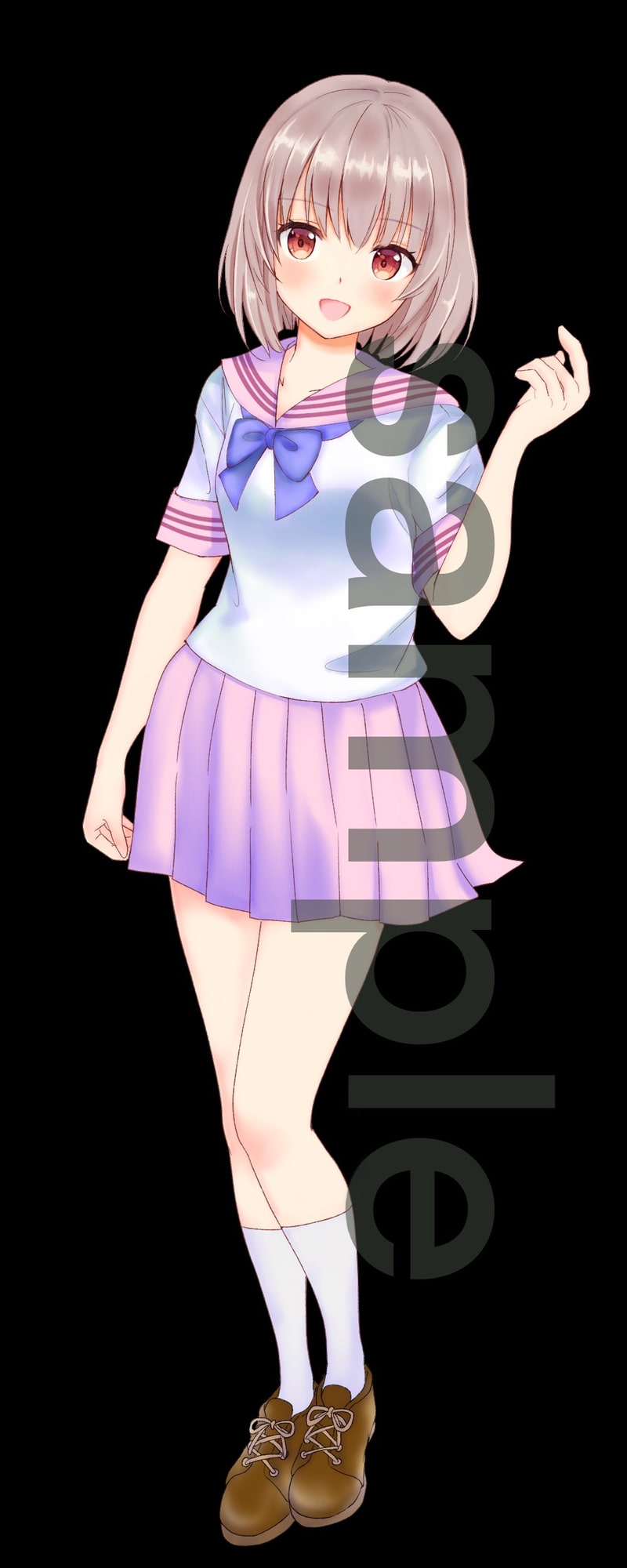 制服の女の子立ち絵34