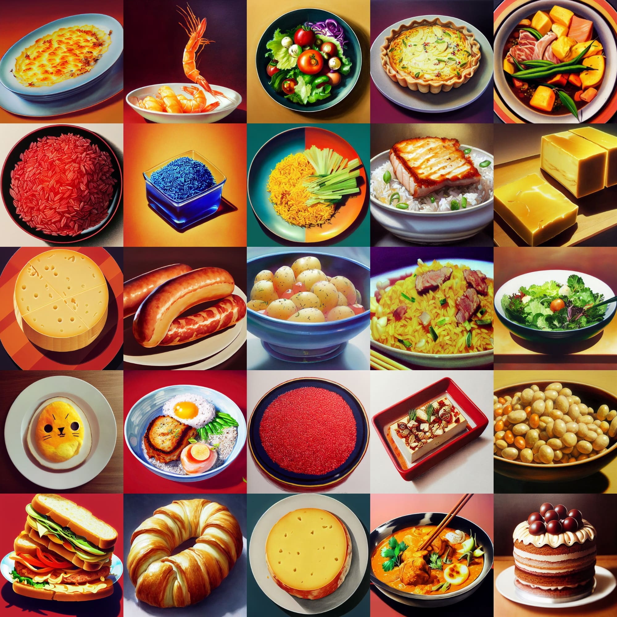 食べ物と飲み物のイラスト素材パック(画像100枚)