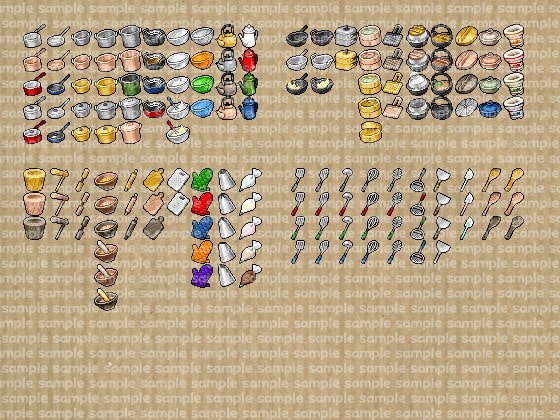 アイコンセット 25 ～調理器具～