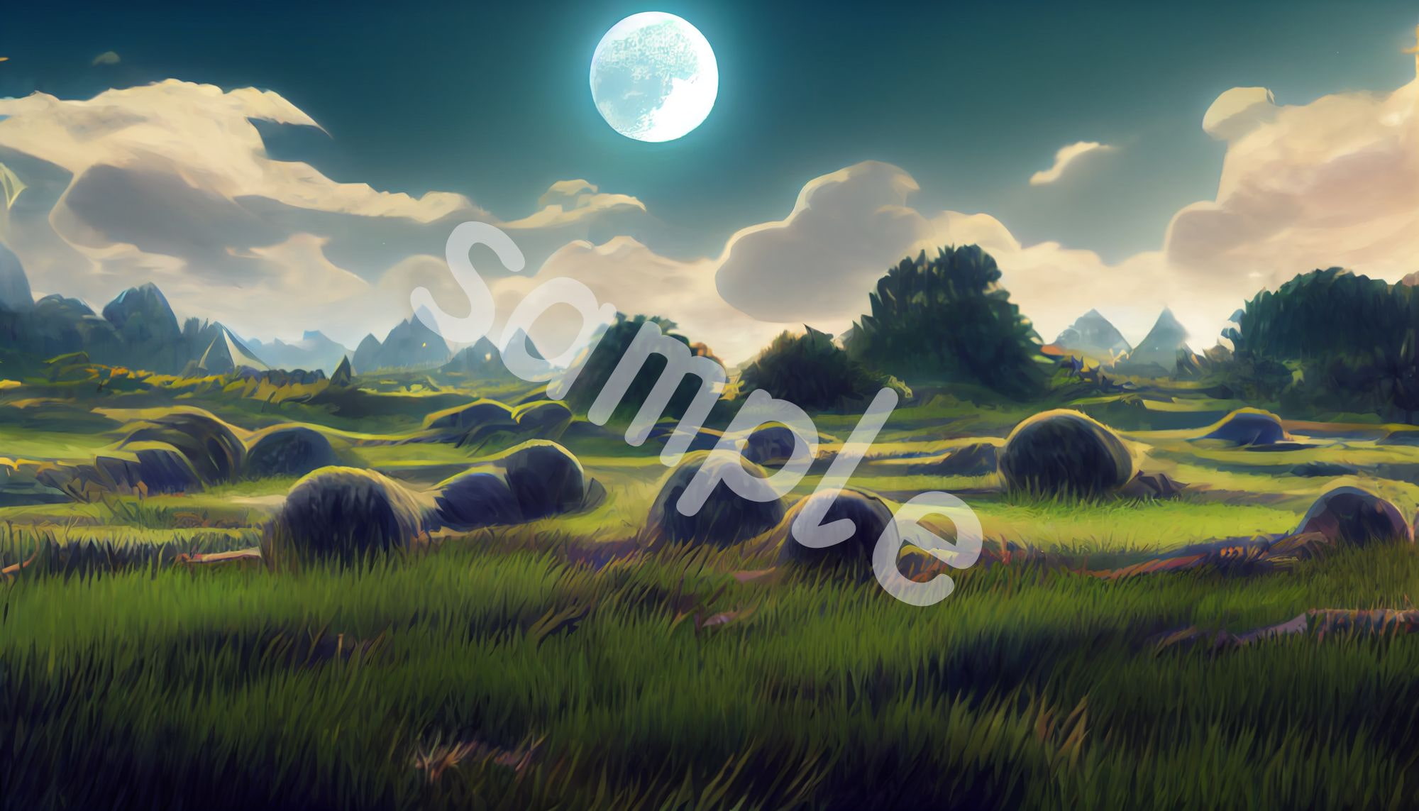 2D背景素材集『ファンタジー編』(400枚)