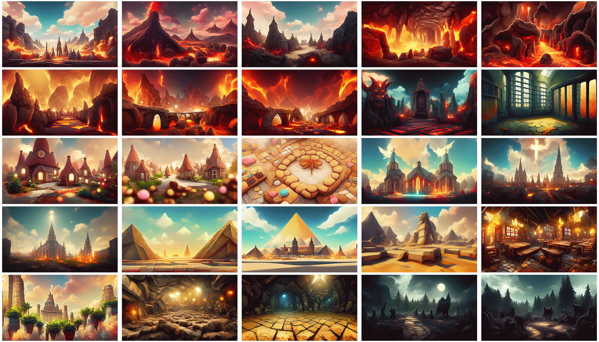 2D背景素材集『ファンタジー編』(400枚)