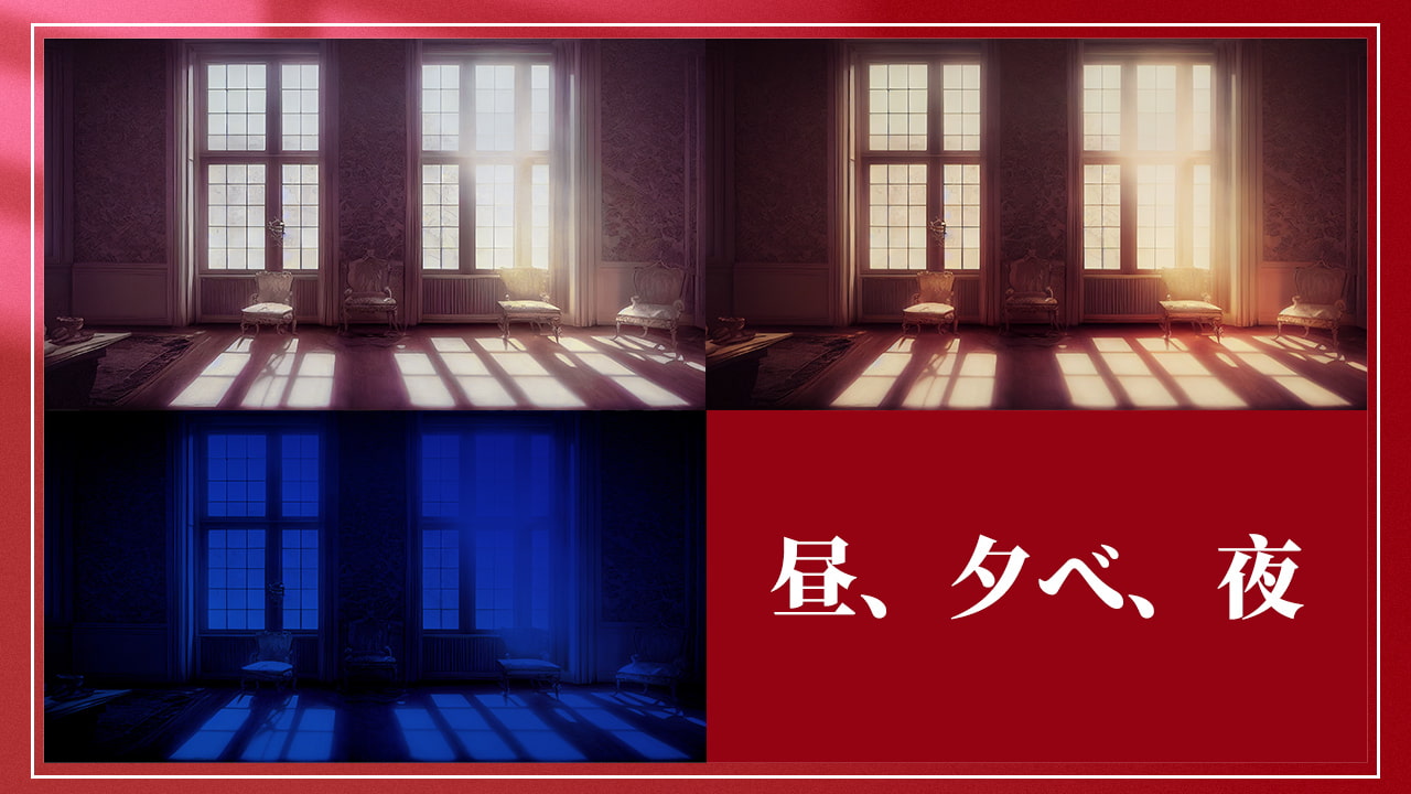 2D背景素材集-ヨーロッパの宮殿の部屋2(100枚)