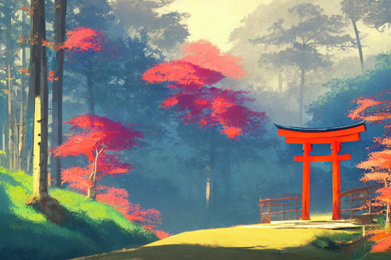 AIが作成したジブリ風の背景画像500枚を販売します