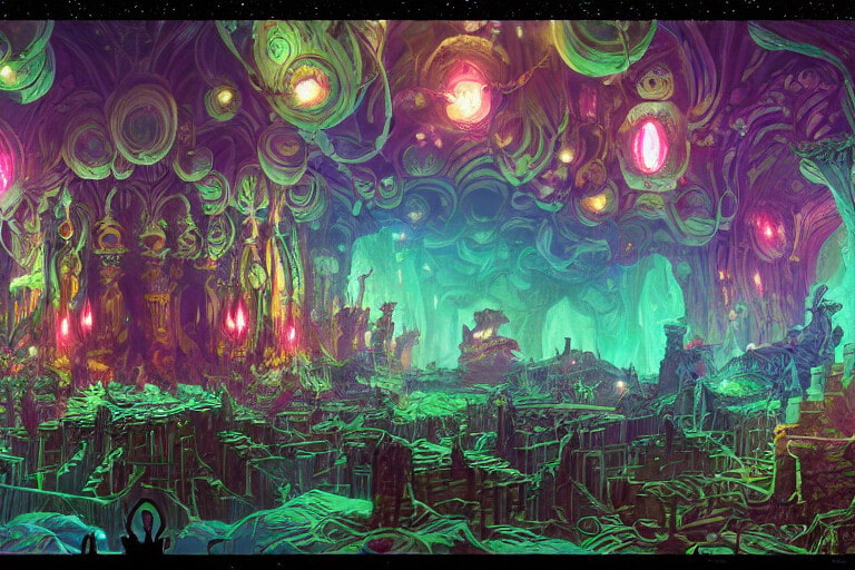 AIが作成したダークファンタジーな背景画像【500枚以上】を販売します