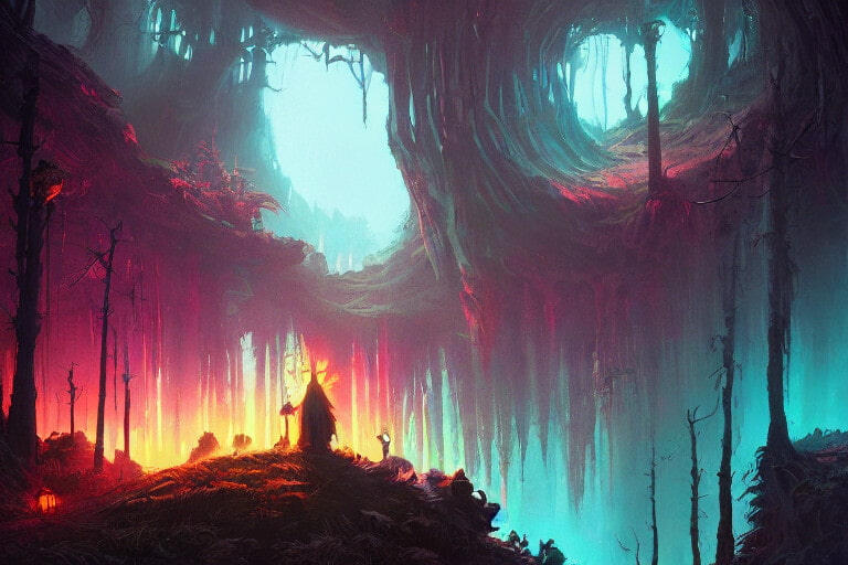 AIが作成したダークファンタジーな背景画像【500枚以上】を販売します