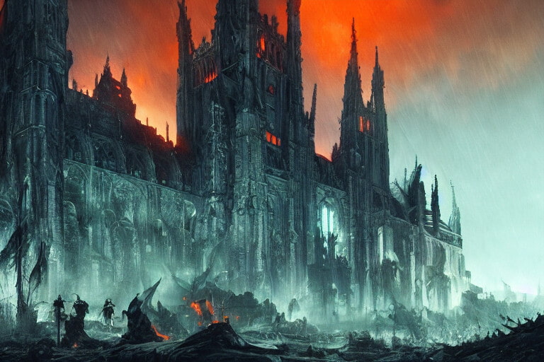 AIが作成したダークファンタジーな背景画像【500枚以上】を販売します