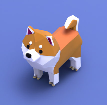 ポリゴンの動物画像【57種類450枚以上】を販売します