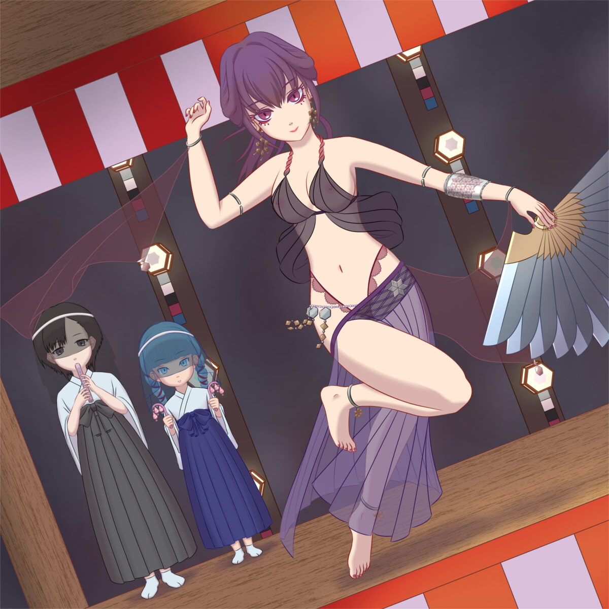 張り切って魔姦樹除けのお祭りで精液大量に浴びたのに魔姦樹に孕まされちゃった舞姫巫女ラビアンヌちゃん