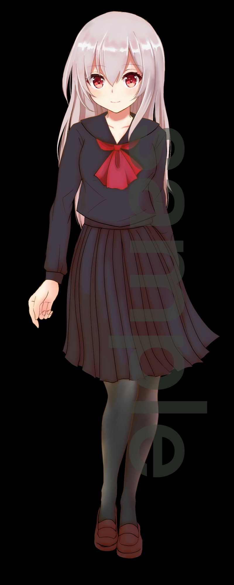 改・制服の女の子立ち絵1、2、3【表情9種類】