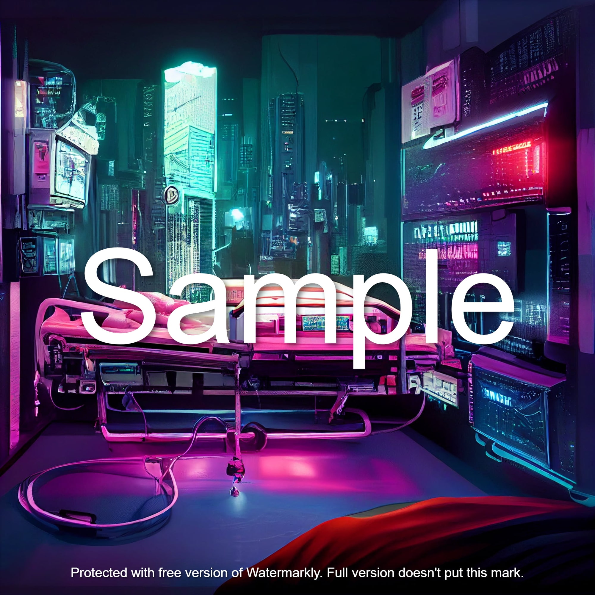 高級背景CG素材集『サイバーパンク編』 part 1