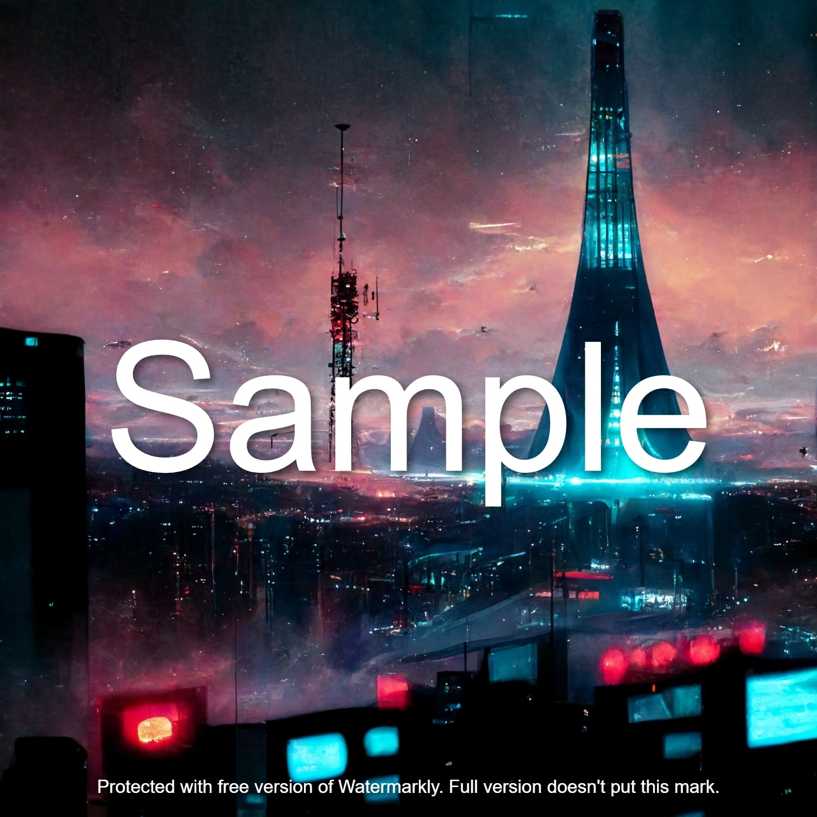 高級背景CG素材集『サイバーパンク編』 part 1