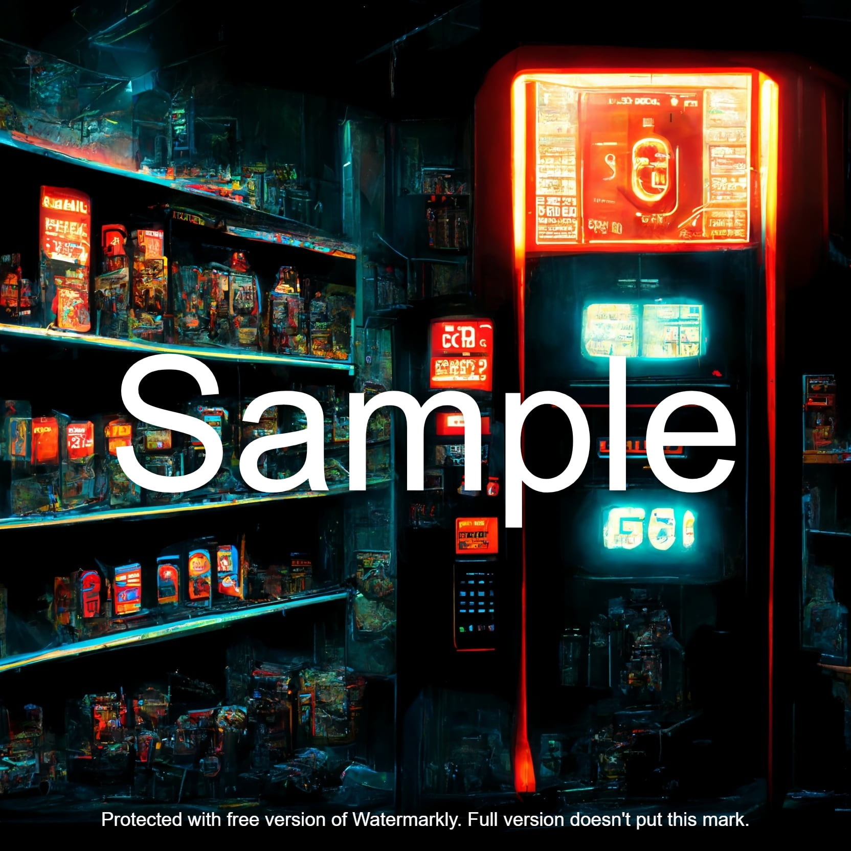 高級背景CG素材集『サイバーパンク編』 part 1