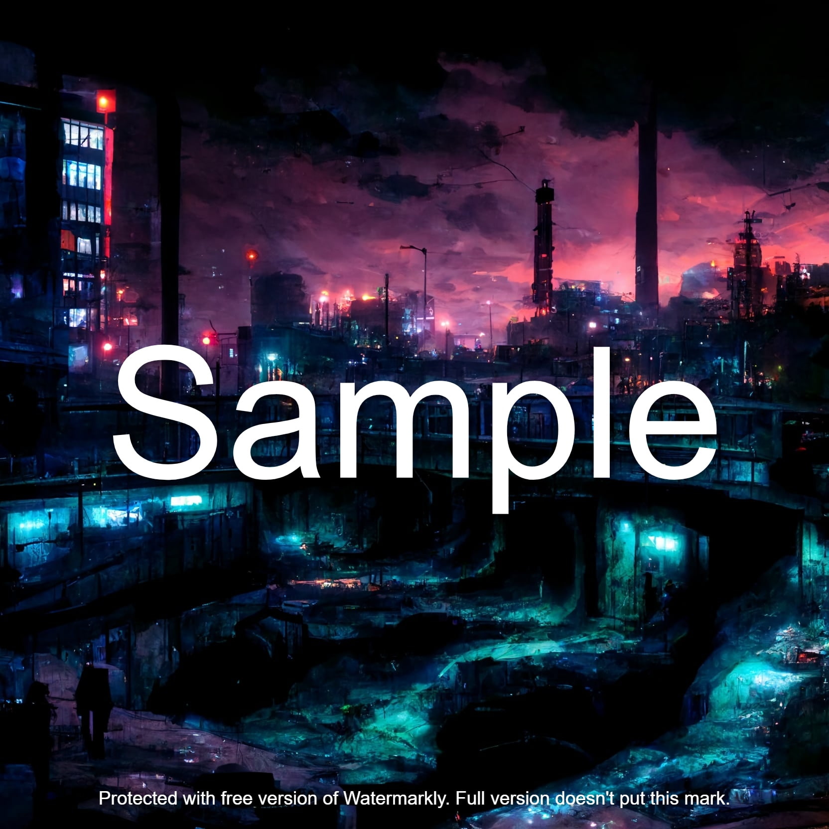 高級背景CG素材集『サイバーパンク編』 part 1