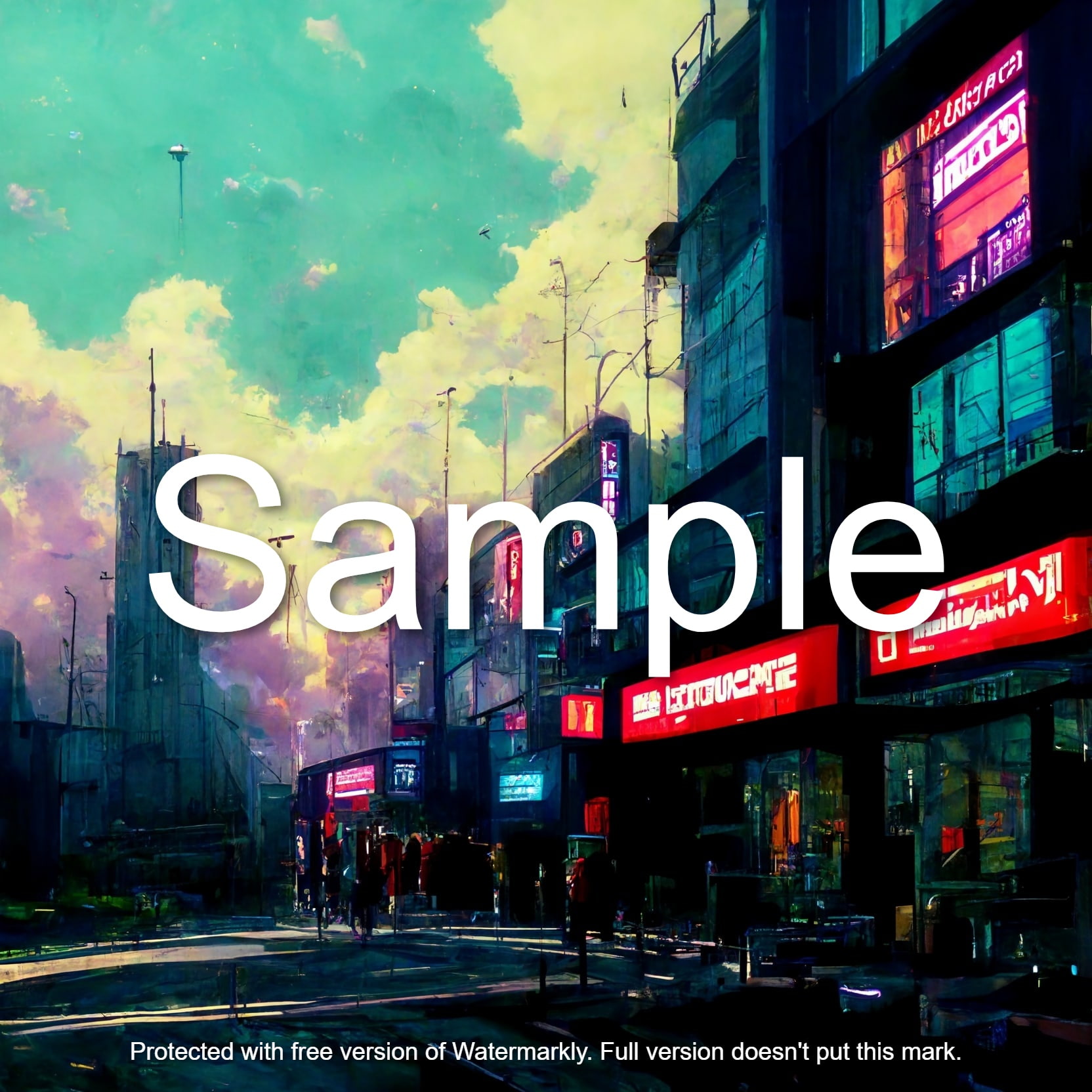 高級背景CG素材集『サイバーパンク編』 part 1