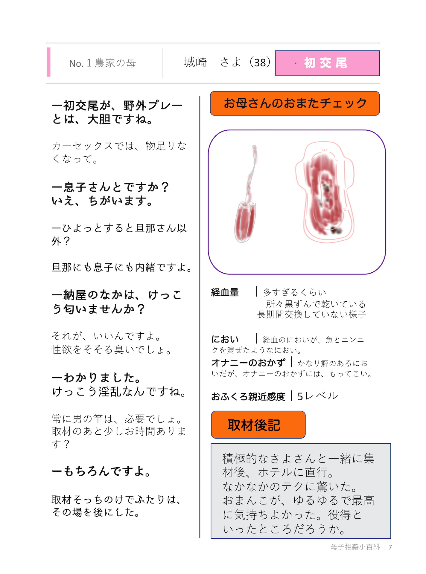 禁断 本当にあった!!母子相姦小百科