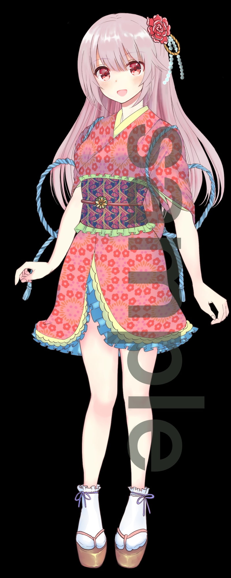 改・和装風少女立ち絵1、2、3【表情9種類】