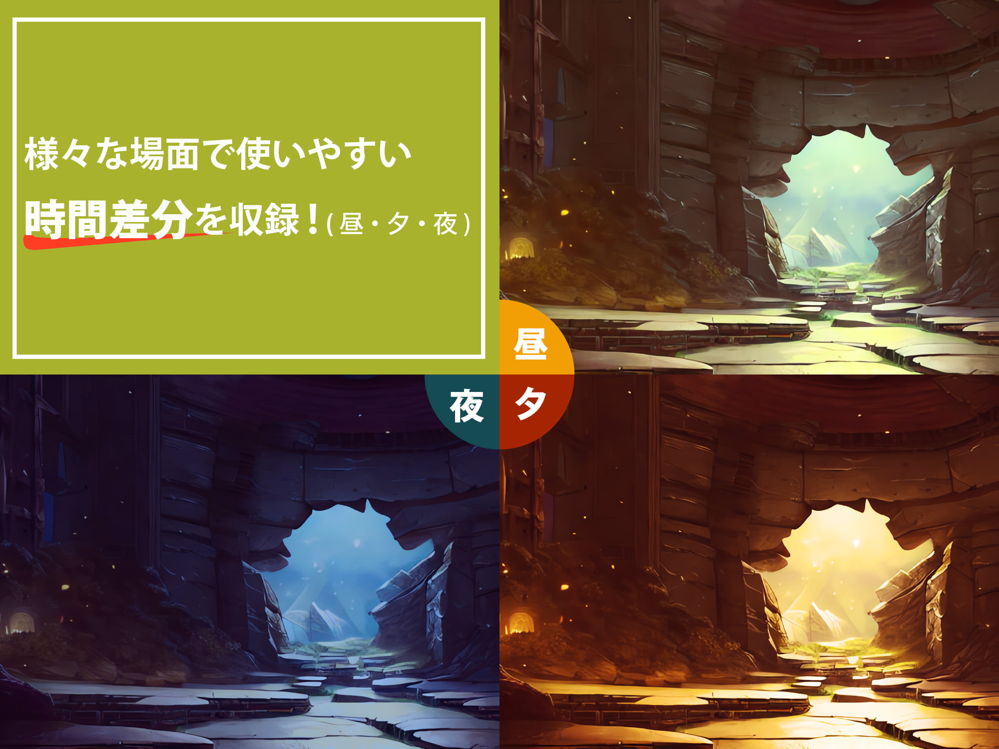 AI背景素材集『ダンジョン背景編』