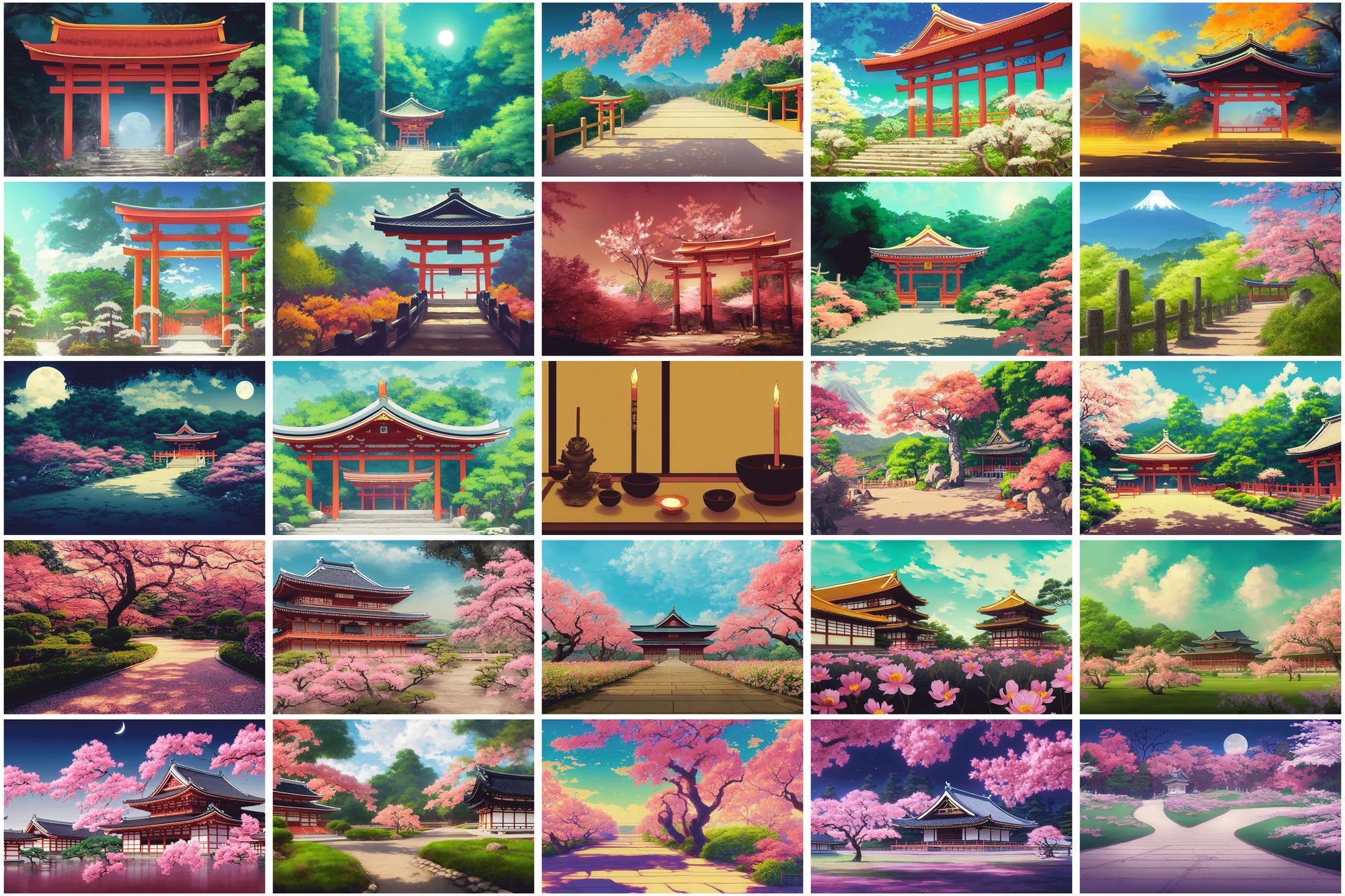 2D背景素材集『和風編』(100枚)