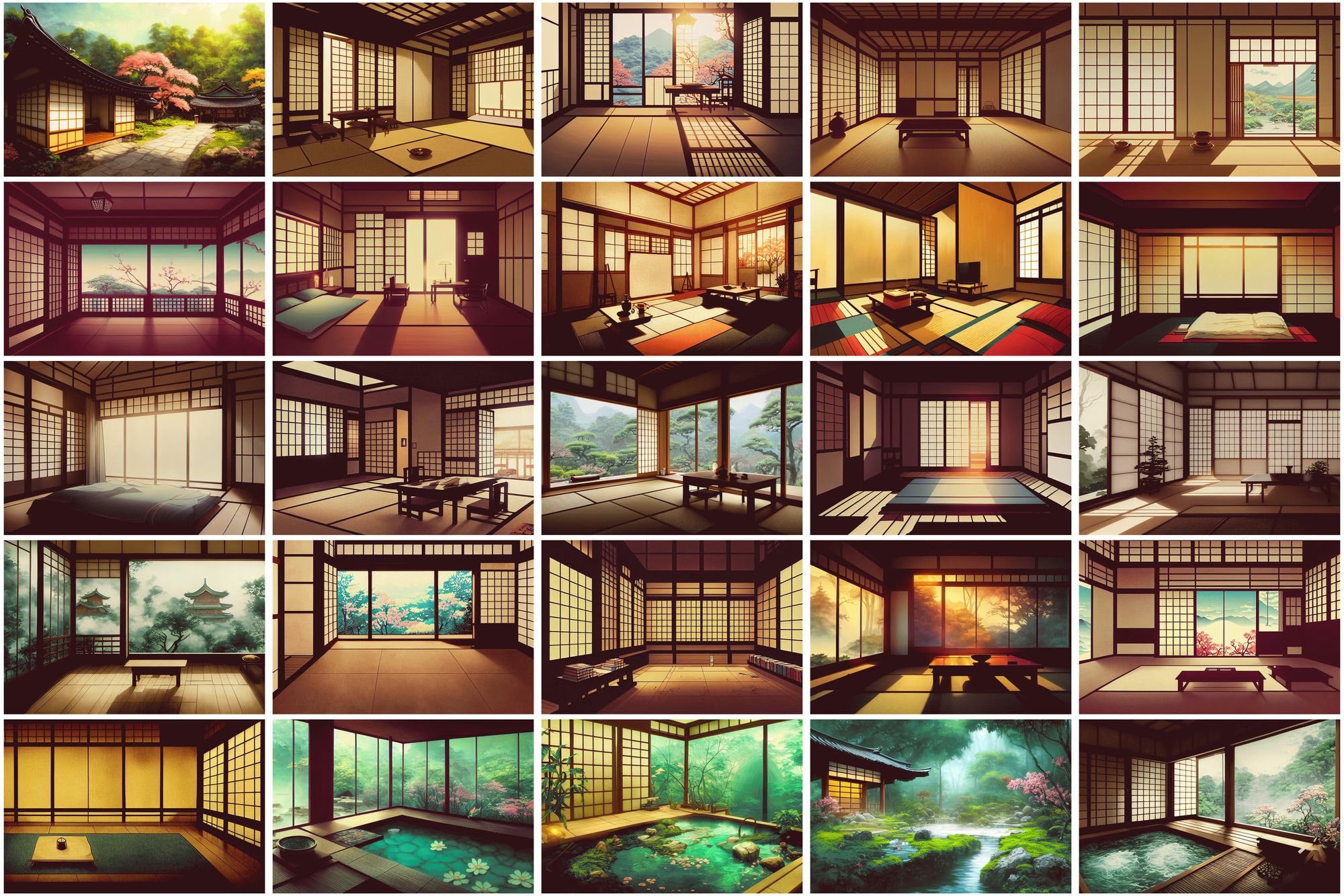 2D背景素材集『和風編』(100枚)