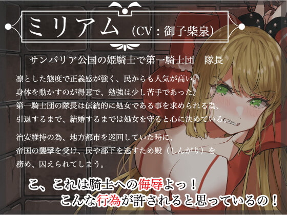 囚われた姫騎士〜好色大臣の淫獄に堕ちる/三種の淫具篇〜