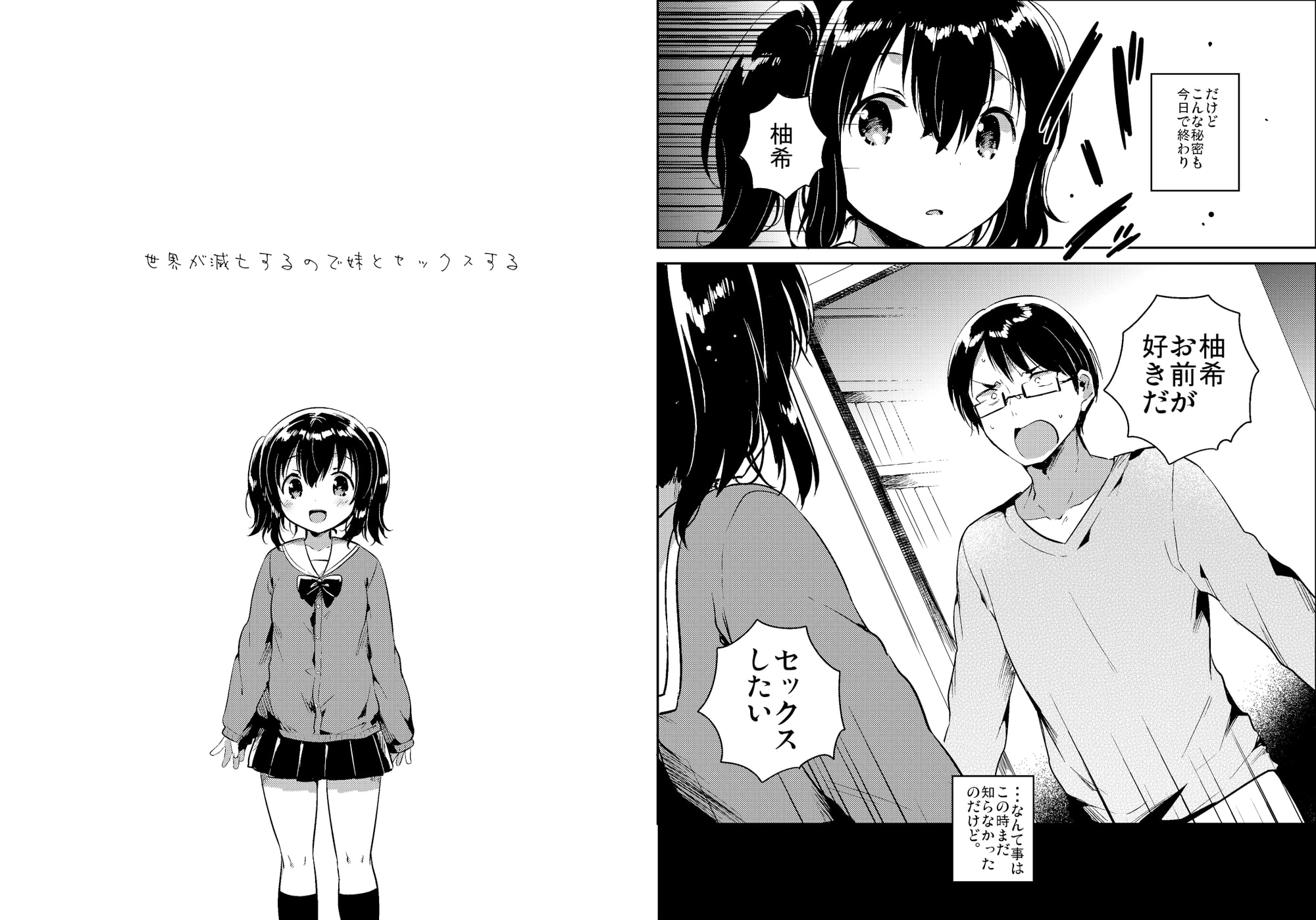 世界が滅亡するので妹とセックスする