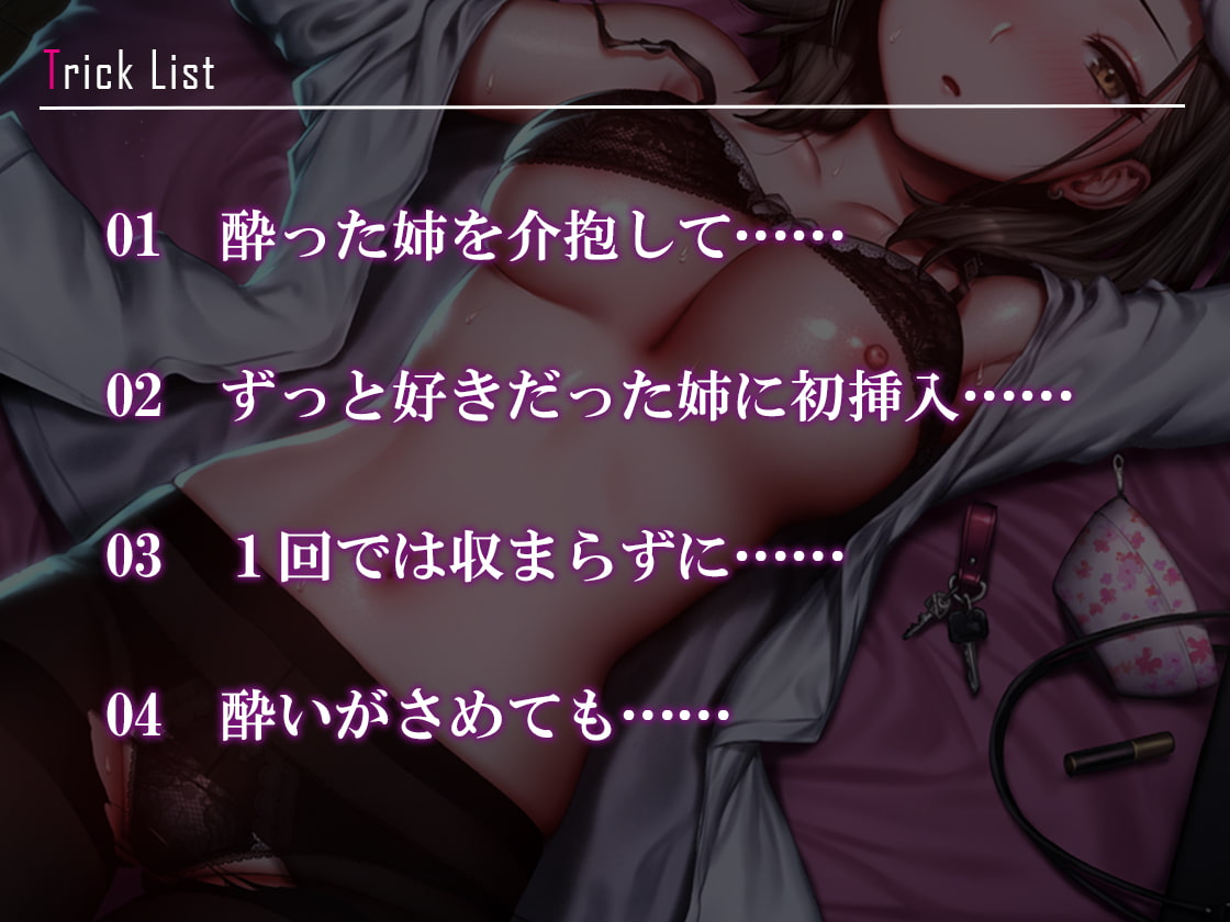 酔いつぶれてフラフラな姉をハメる! 気づいたあともオレを受け入れてくれて……