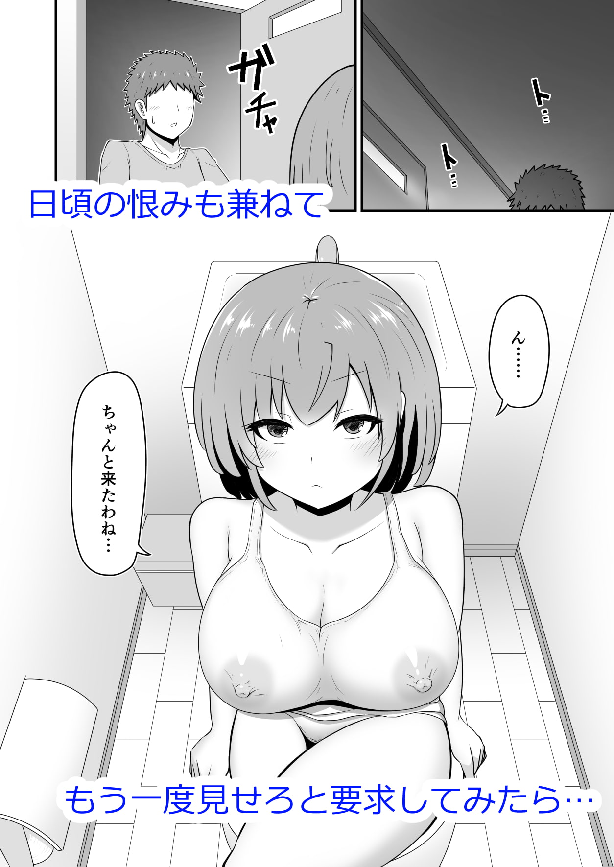 姉の立ちションを目撃したのでもう一度見せろと要求したら意外と乗り気でそのままエッチする話