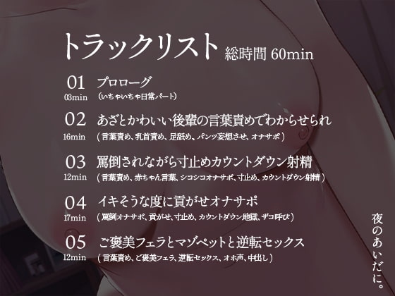 【限定100円/射精管理】あざとかわいいメスガキに言葉責めでわからせられて負けイキする音声
