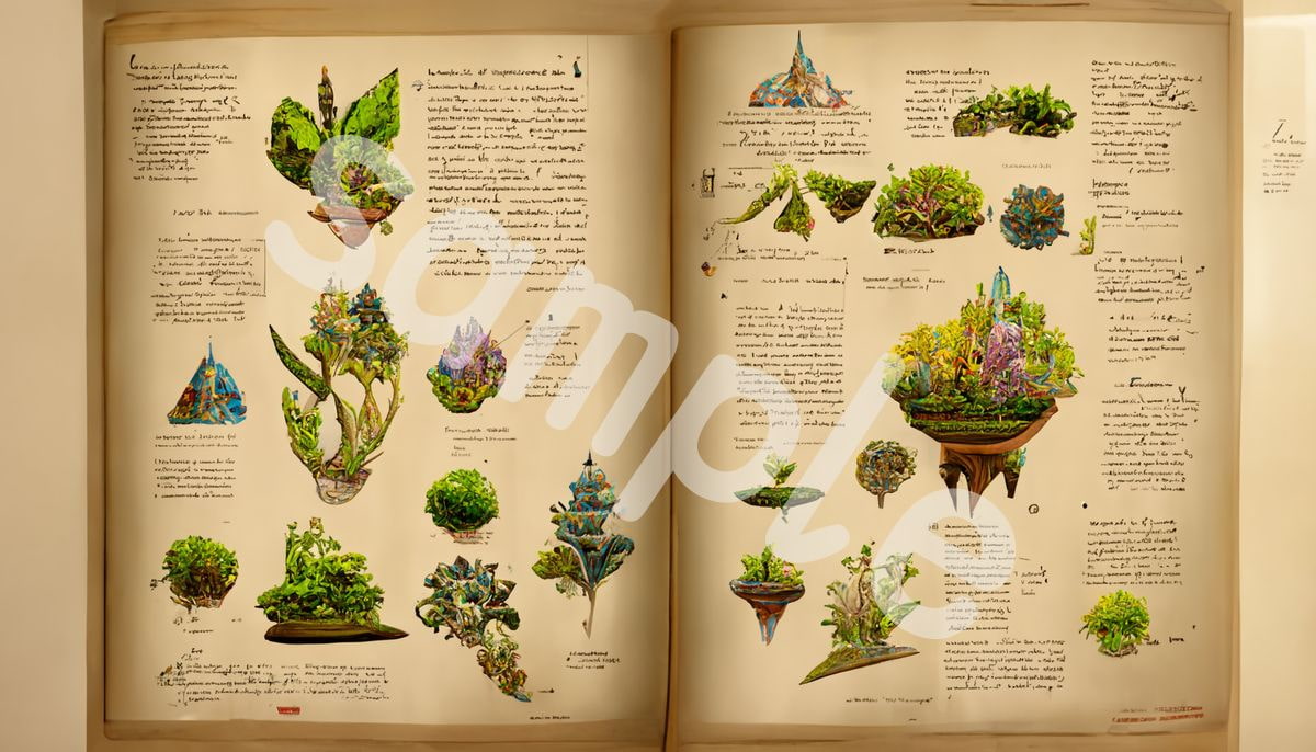 2Dイラスト素材集『古書編』(100枚)