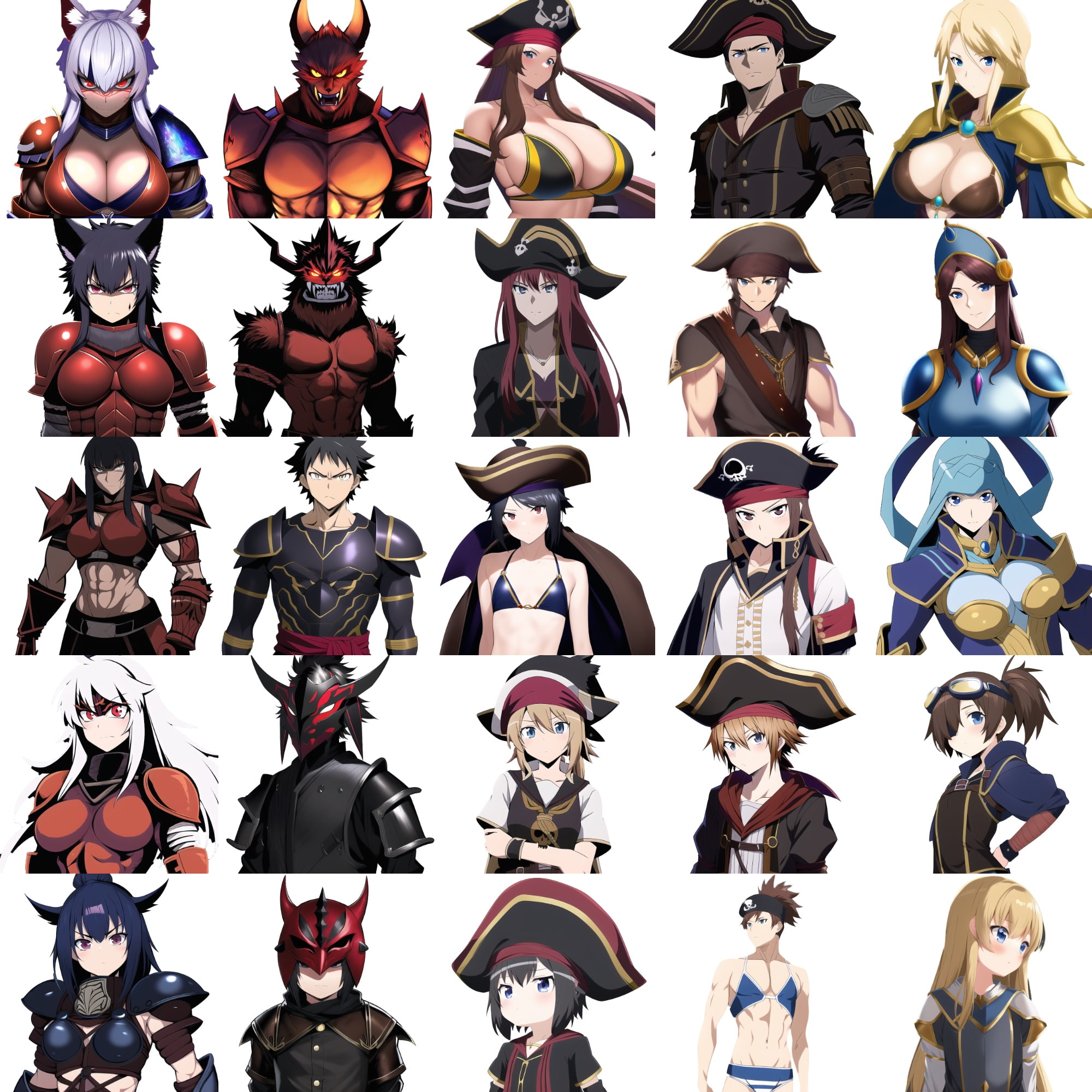 【職業別キャラクター立ち絵2】著作権フリーの画像素材(100枚)