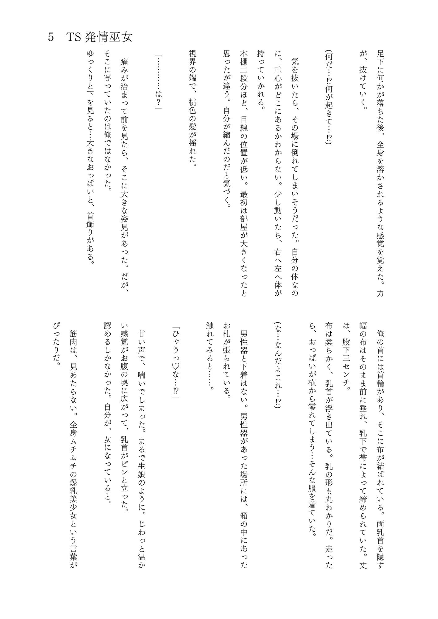 性転小説 集合体1