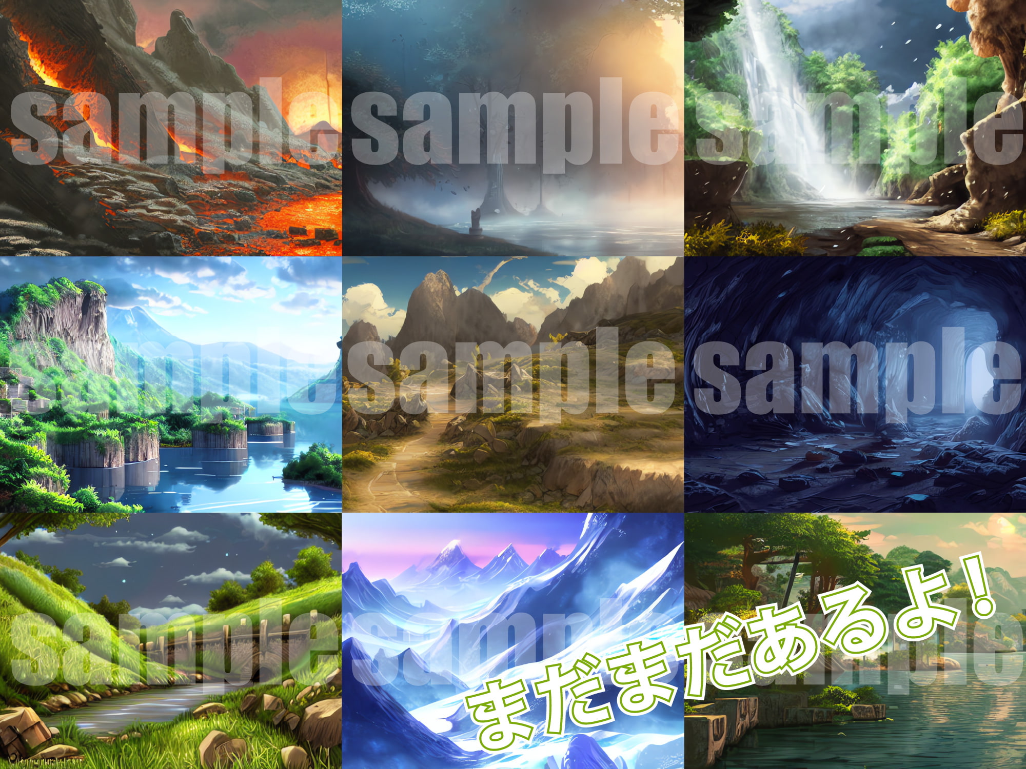 AI背景素材集『自然背景編』