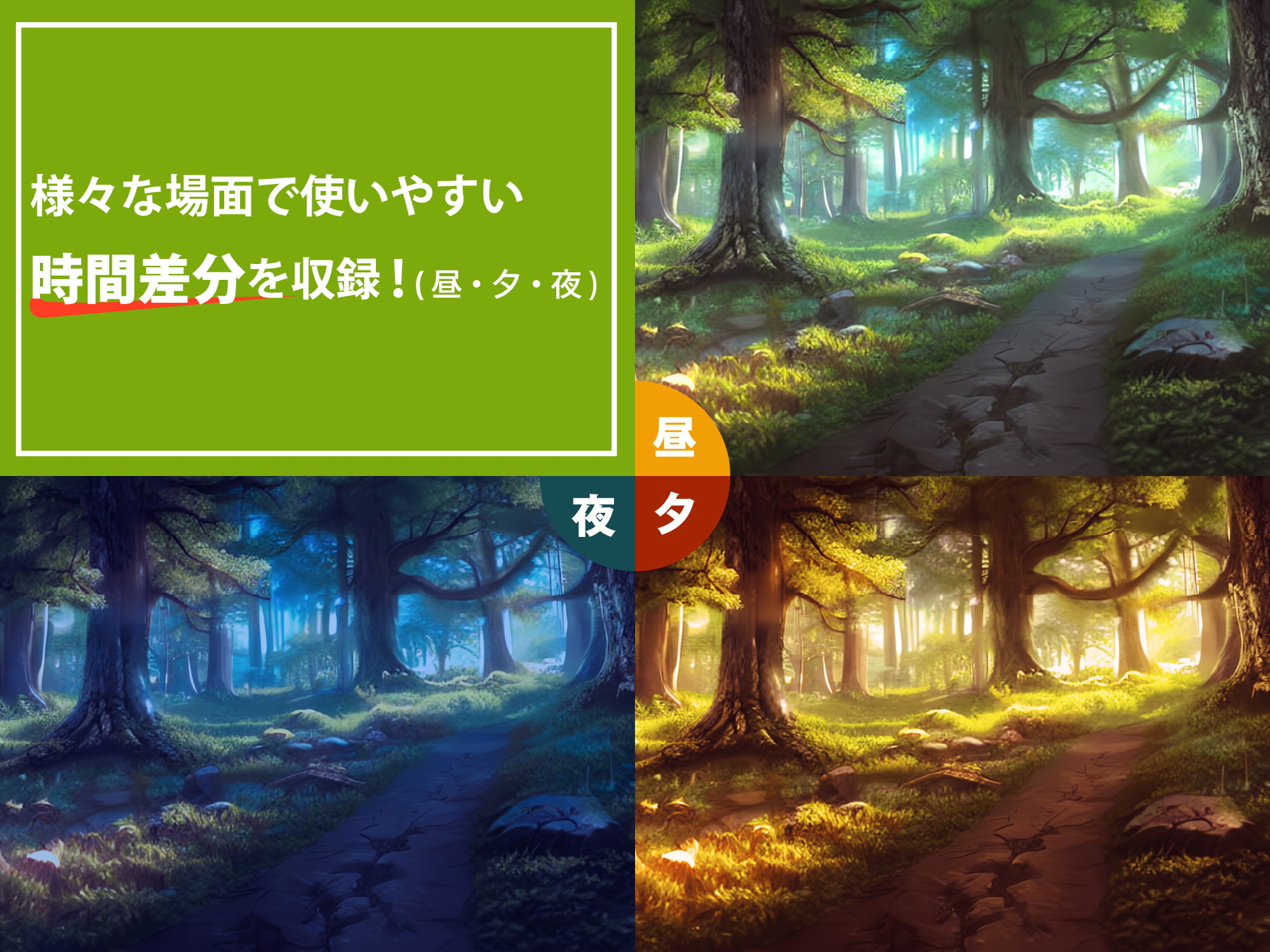 AI背景素材集『自然背景編』