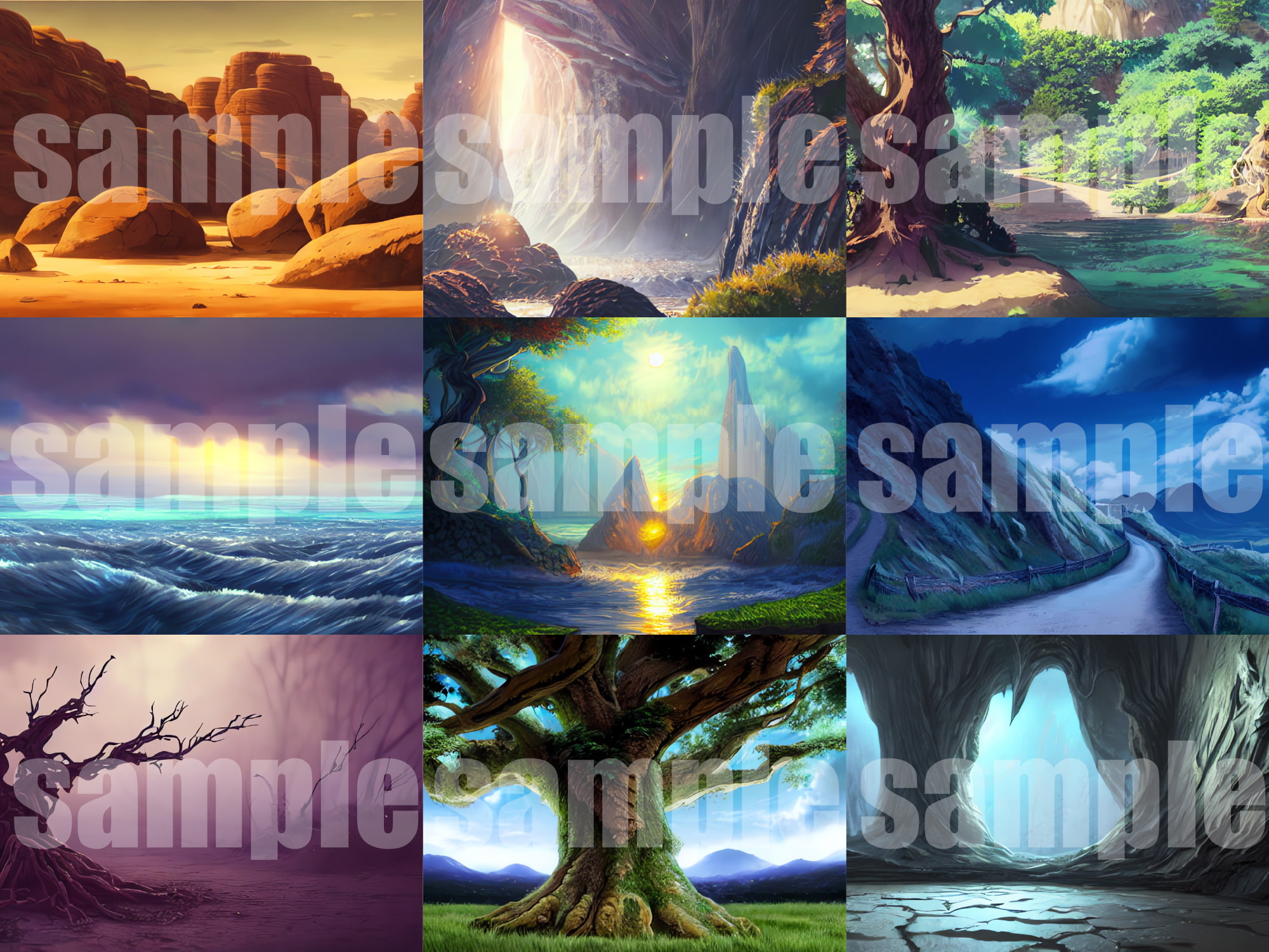 AI背景素材集『自然背景編』