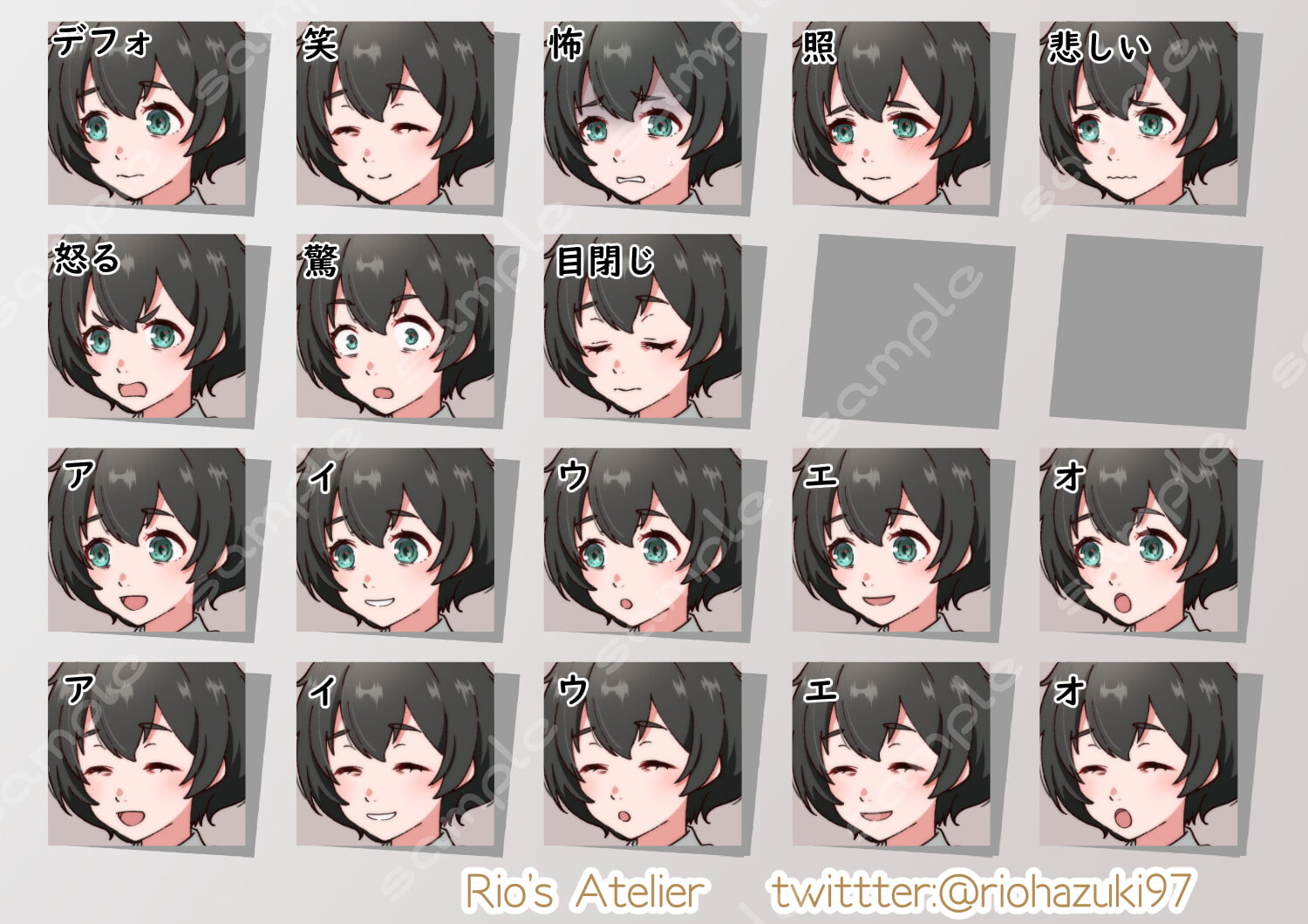 立ち絵素材_65(臆病そうな女の子アイドル全身、表情各18種、アイドル衣装、レッスン着、私服、制服差分あり)