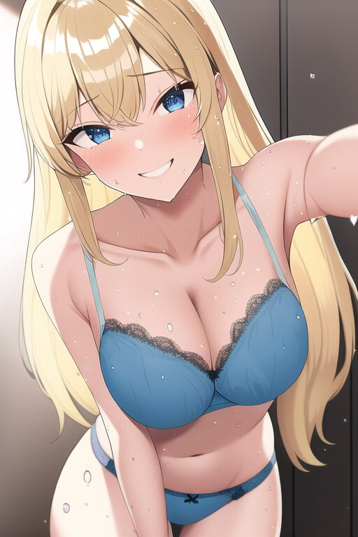 ドスケベ金髪碧眼美少女のえっちなCG集[50枚以上]