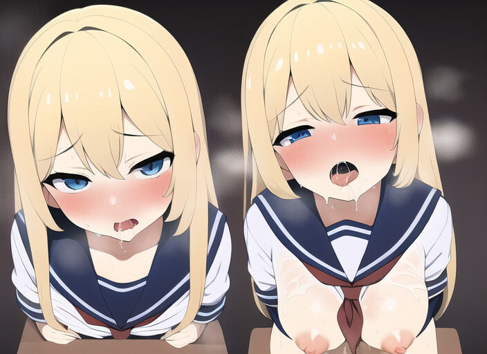 金髪碧眼の美少女がアヘ顔になるだけのCG集