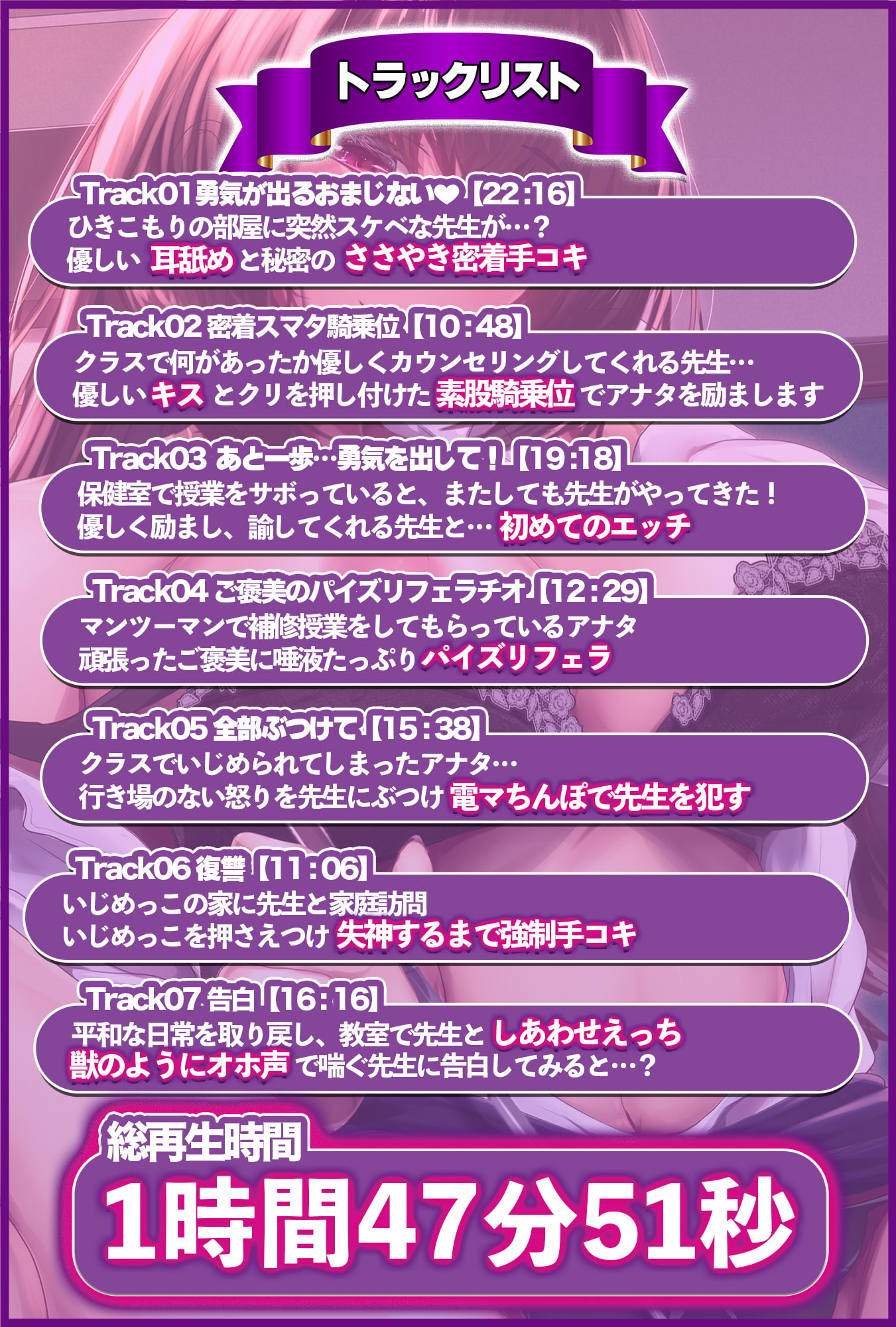 【期間限定20%OFF】オホ声淫乱教師のおま○こ性活指導【KU100】