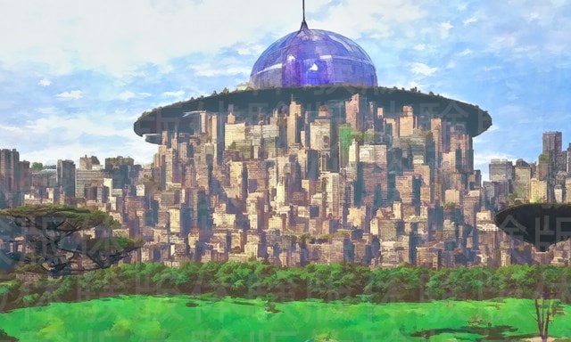 素材工房ML ゲーム素材[未来都市 桃源郷~ユートピア~] (全87枚)